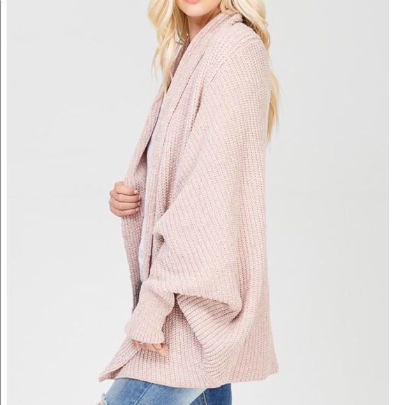 SOLD OUT - Dusty Pink Dolman Chenille - Picture 2 of 8